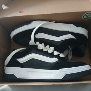 Classic Vans Black and White Youth Sneakers